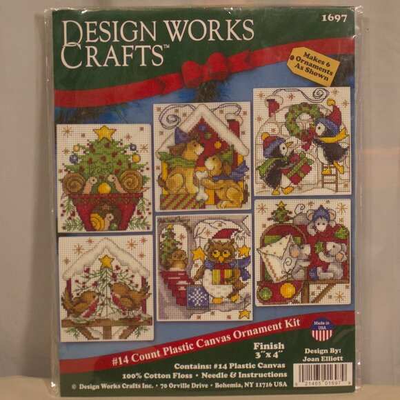 New in Package Design Works Crafts Home for Christmas Counted Cross Stitch Kit - Picture 1 of 4